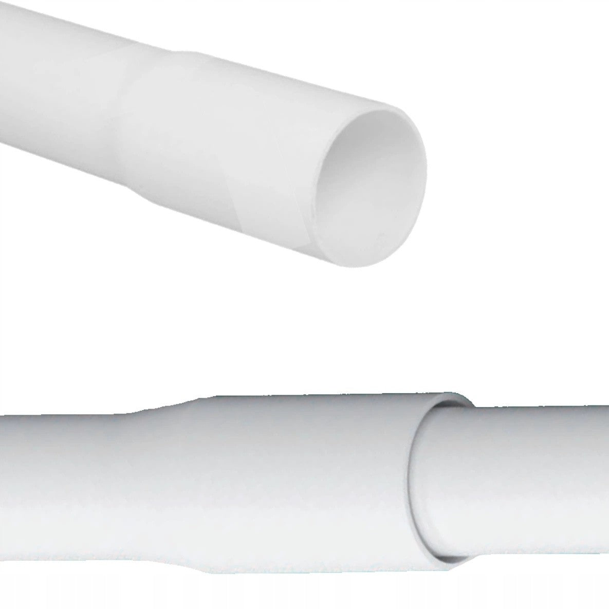 Rura kielichowa PVC z mufą Ø22 mm biała, odcinek 2 m — SobkoTEC